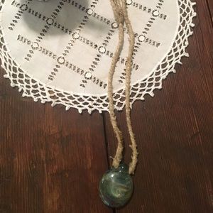 Glass galaxy pendant